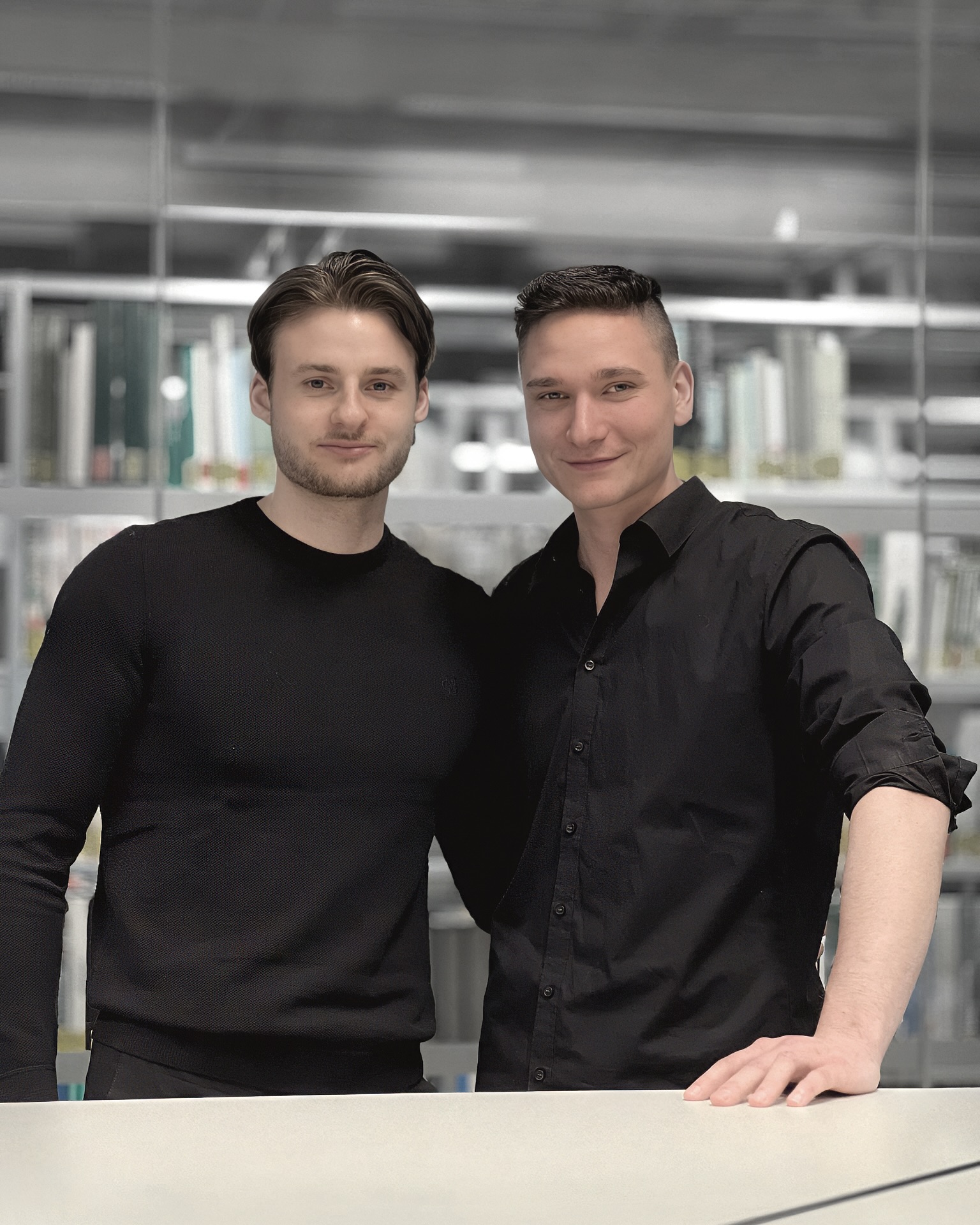 Vincent Geith a Yannik Hall na Technické univerzitě v Drážďanech